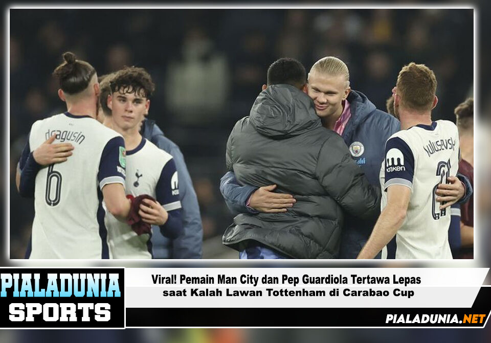 Pemain Man City dan Pep Guardiola Tertawa Lepas saat Kalah Lawan Tottenham