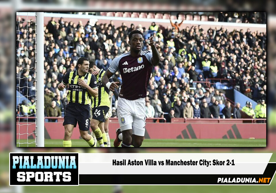 Hasil Aston Villa vs Manchester City