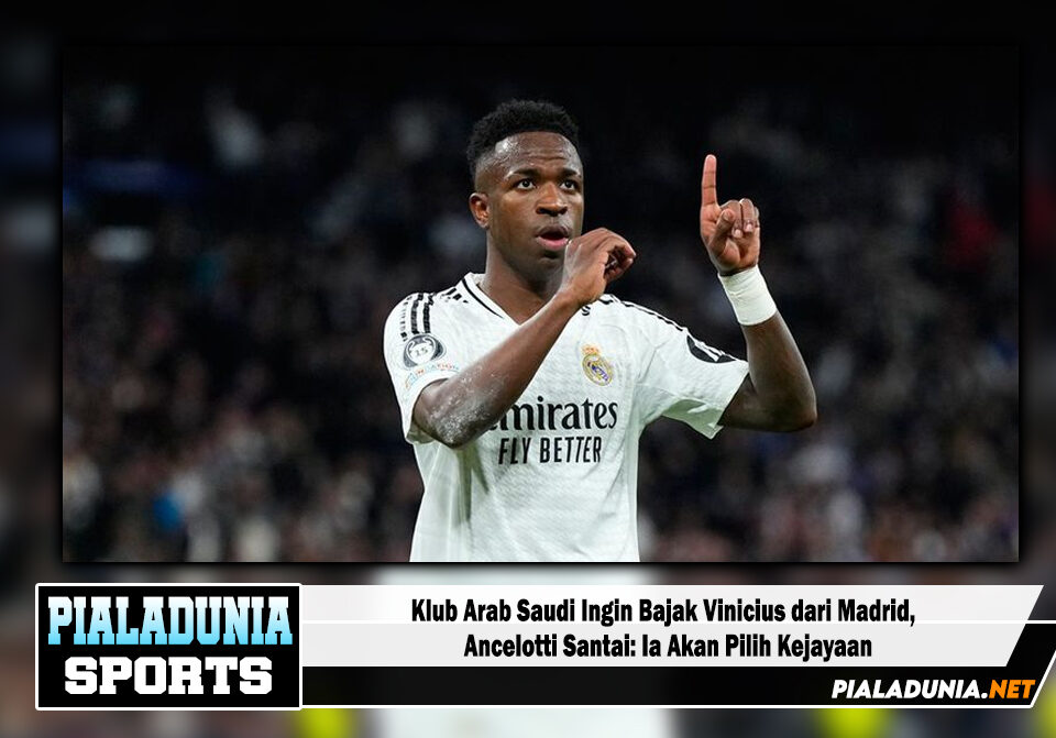 Klub Arab Saudi Ingin Bajak Vinicius dari Madrid